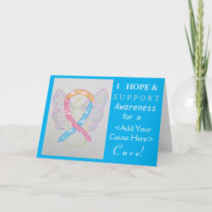 CDH Awareness Ribbon Custom Ursache Engel Cards Karte