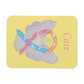 CDH Awareness Ribbon Engel Custom Art Magnete (Horizontal)