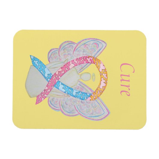 CDH Awareness Ribbon Engel Custom Art Magnete (Horizontal)