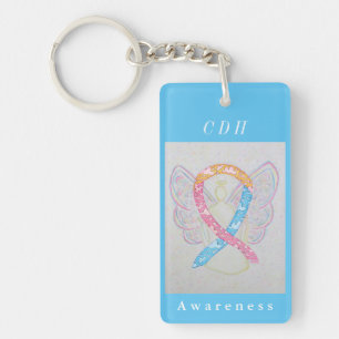 CDH Awareness Ribbon Guardian Angel Art Schlüssela Schlüsselanhänger