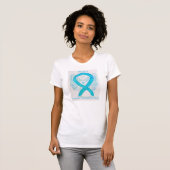 CDH Blue Türkise Awareness Ribbon Angel Shirt (Vorne ganz)