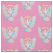 CDH Clouds Awareness Ribbon Angel Fabric Material Stoff (Muster)