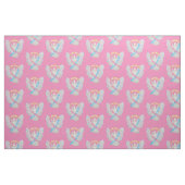 CDH Clouds Awareness Ribbon Angel Fabric Material Stoff (Fat Quarter (45,7 x 55,9 cm))