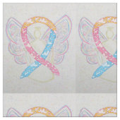 CDH Clouds Awareness Ribbon Angel Fabric Material Stoff (Nahaufnahme)