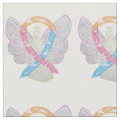 CDH Clouds Awareness Ribbon Angel Fabric Material Stoff (Nahaufnahme)