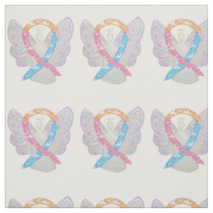 CDH Clouds Awareness Ribbon Angel Fabric Material Stoff