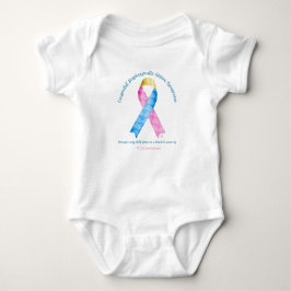 (CDHAR-01) CDH Awareness Ribbon Baby Bodysuit Baby Strampler