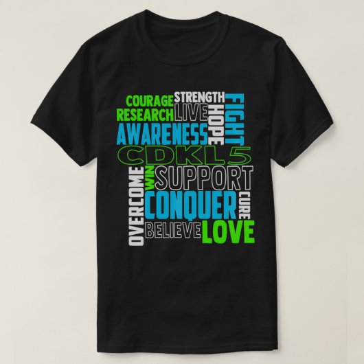 CDKL5 Awareness epileptic encephalopathy Related L T-Shirt (Design vorne)
