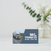 CDL Truck Driver Delivery Freight Distribution Visitenkarte (Stehend Vorderseite)