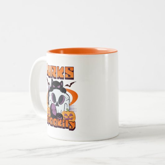 CDlurksspookily Zweifarbige Tasse (Vorderseite Links)