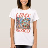 CDMX Mexiko Straße Graffitti Mural T-Shirt (Vorderseite)