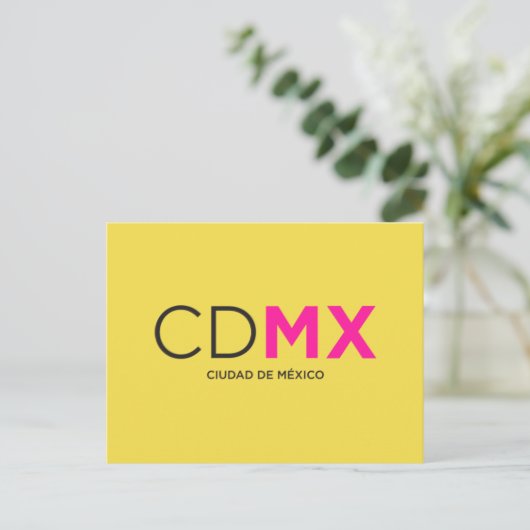 CDMX-Postkarte Postkarte (Stehend Vorderseite)