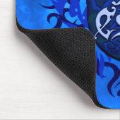 CDO-, BLAUE FEUER Schild-Mausauflage Mousepad (Ecke)