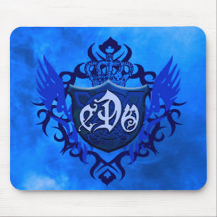 CDO-, BLAUE FEUER Schild-Mausauflage Mousepad
