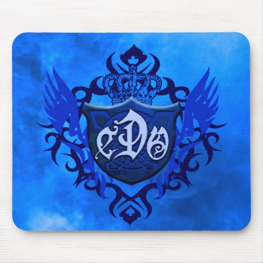 CDO-, BLAUE FEUER Schild-Mausauflage Mousepad (Vorne)