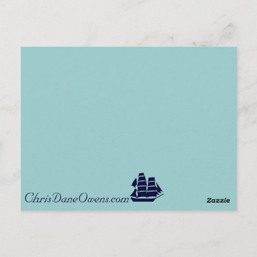 CDO-BLAUE SOULE-POSTCARD POSTKARTE (Rückseite)