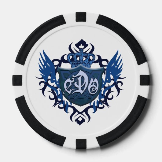 CDO-Blue Shield-Poker-Chips Pokerchips (Vorderseite)