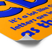 CDO OCD Funny Poster Sign (Ecke)