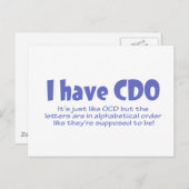 CDO POSTKARTE (Vorne/Hinten)