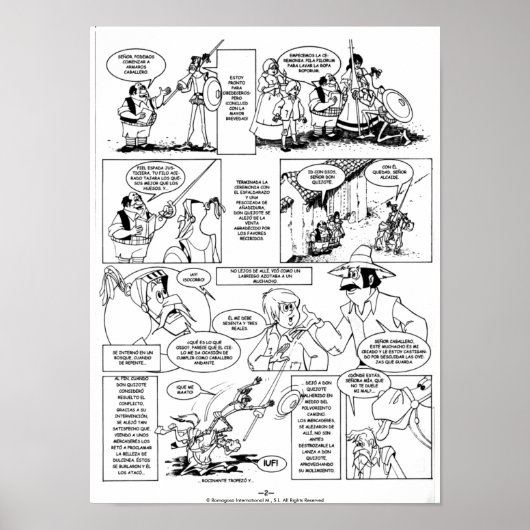CDON QUIJOTE DE LA MANCHA - CÓMIC-Página 02-Poster Poster (Vorne)