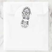 CDT RUNDER AUFKLEBER (Tasche)