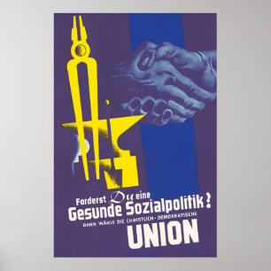 CDU-Wahlplakat 1946 Fordern Sie Poster