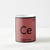 Ce - Cayenne Pepper Chemistry Periodic Table Geice Kaffeetasse (Mittel)