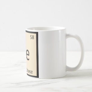Ce - Cream Cheese Chemie Periodensystem Symbol Kaffeetasse