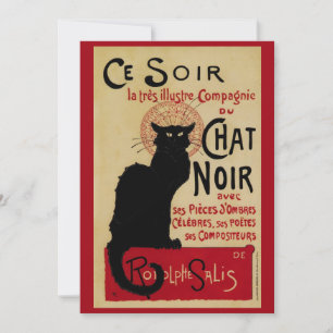 Ce Soir Chat Noir Black Cat, Vintag Art Nouveau