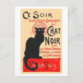 Ce Soir Le Chat Noir, Théophile Steinlen Postkarte (Vorderseite)