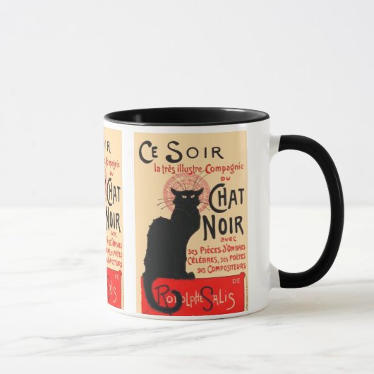 Ce Soir Le Chat Noir, Théophile Steinlen Tasse (Rechts)