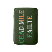 Cead Mile Failaid auf Irish Flag bmt Badematte (Vorderseite Vertikal)