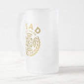 Cead Mile Failte St. Patrick's Day Kleeblatt Mattglas Bierglas (Vorderseite Links)