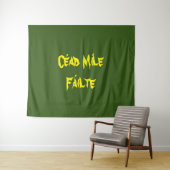 "Cead Mile Failure" Hunderttausend begrüßt Wandteppich (Beispiel (Horizontal))