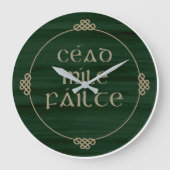 Ceald Mile, die Wall-Uhr versagt, irische Dekorati Große Wanduhr (Vorderseite)