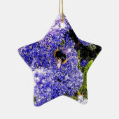 Ceanothus Bee Floral Keramikornament (Rechts)
