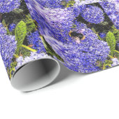 Ceanothus Blume Bees Geschenkpapier (Rolleneckpunkt)