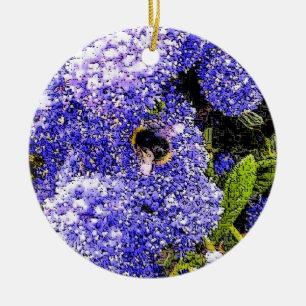 Ceanothus-Blume Keramik Ornament