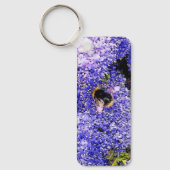 Ceanothus-Blume Schlüsselanhänger (Vorderseite)