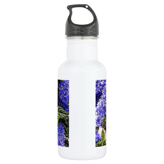 Ceanothus Blumen-Biene Trinkflasche (Rückseite)