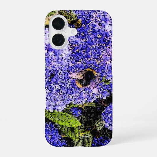 Ceanothus Flieder-Blumenbiene iPhone 16 Hülle (Rückseite)