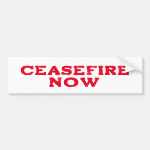 CEASEFIRE NUN FREE PALESTINE END GENOCIDE AUTOAUFKLEBER