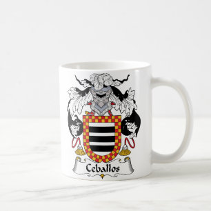 Ceballos Familienwappen Kaffeetasse