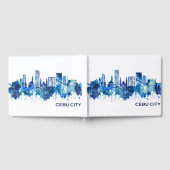 Cebu City Philippines Skyline Blue Gästebuch (Voll)