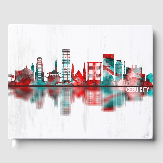 Cebu City Philippines Skyline Gästebuch (Vorderseite)