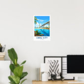 Cebu City Philippines Travel Print Poster (Heimbüro)