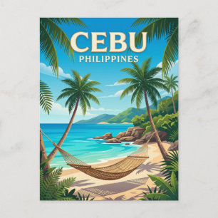 Cebu-Hängematte Philippinen Postkarte