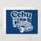 Cebu Jeepney Postkarte (Vorne/Hinten)