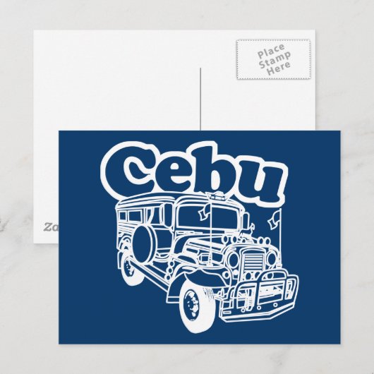 Cebu Jeepney Postkarte (Vorne/Hinten)