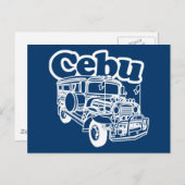Cebu Jeepney Postkarte (Vorne/Hinten)